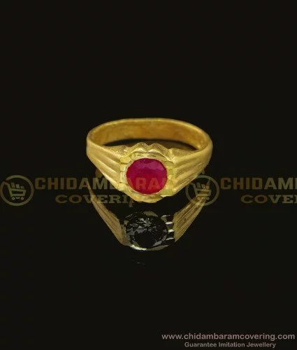 1 gram gold plated yellow stone with diamond funky design ring for men –  Soni Fashion®