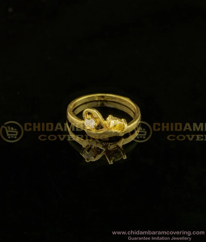 Simple 22K Gold Ring Design - South India Jewels