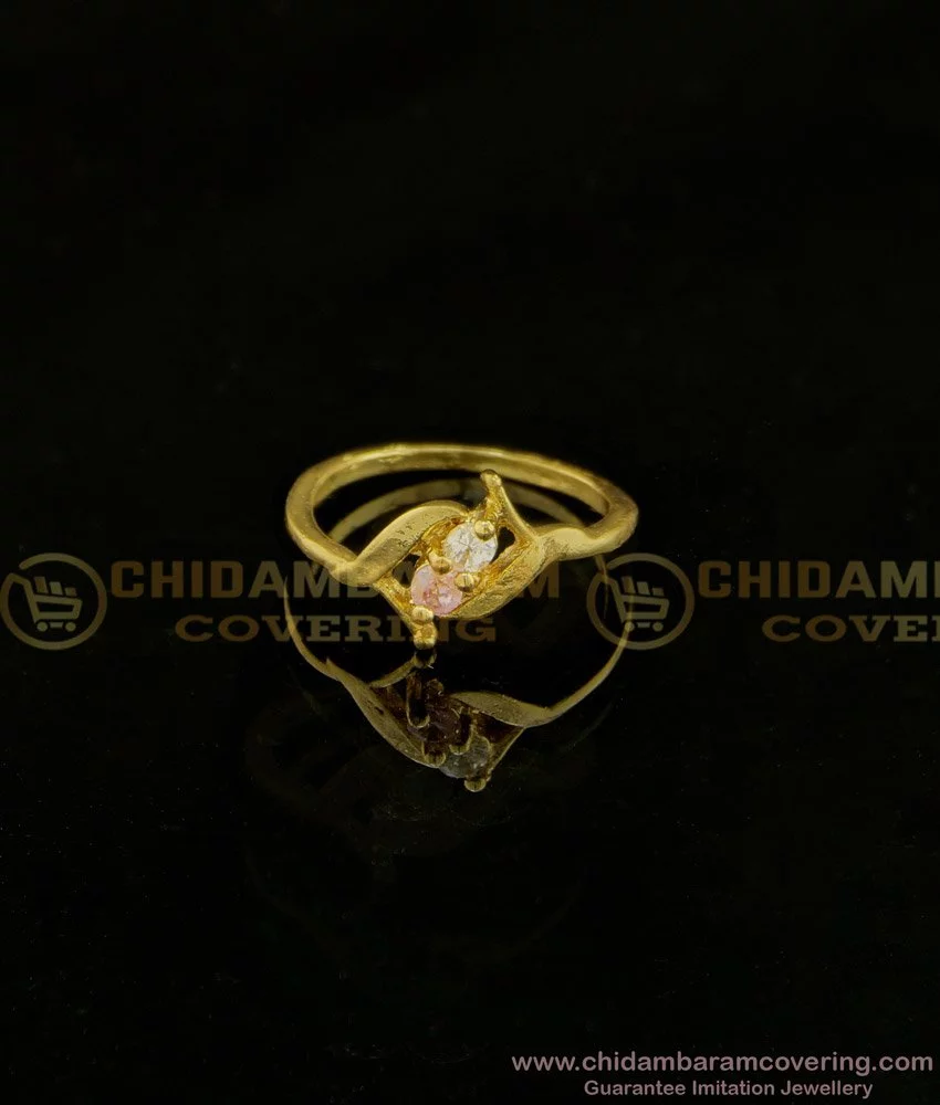 1 gram gold plated handmade stylish design best quality ring for men - –  Soni Fashion®