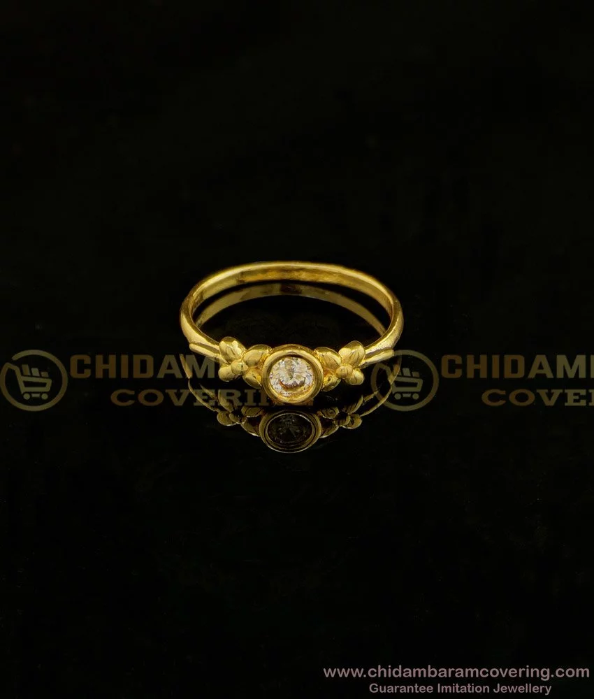 Buy Lucky Charm Tortoise One Gram Gold White Stone Adjustable Ring for  Ladies