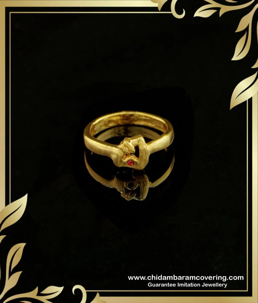 Modern Gold Ring with Brilliants | KLENOTA