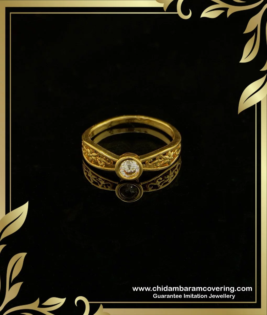 Buy Gold Design Daily Wear 1 Gram Gold Plated Original Five Metal Impon  Finger Ring