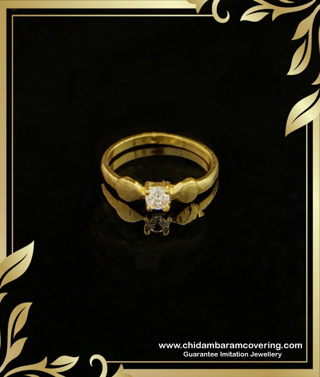 1 gram gold forming maa with diamond designer design best quality ring –  Soni Fashion®