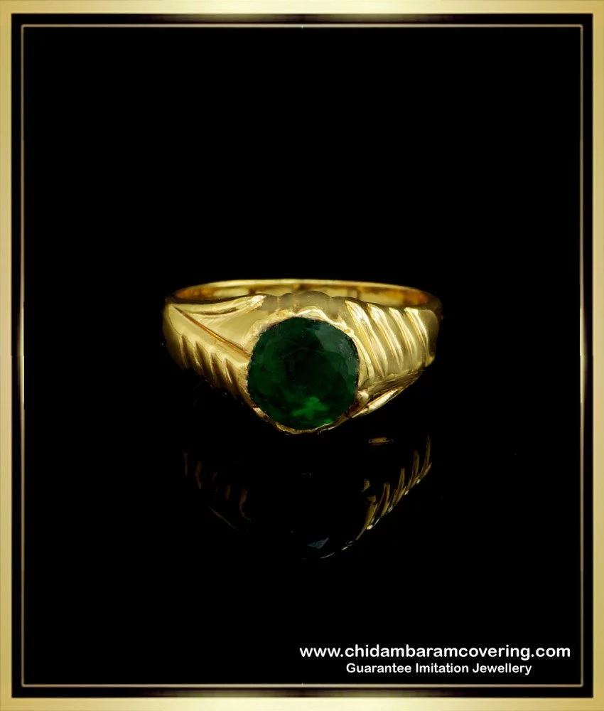 Aniya: 10K Yellow Gold Ring with Emerald-Cut Natural Zambian Emerald – Gin  and Grace