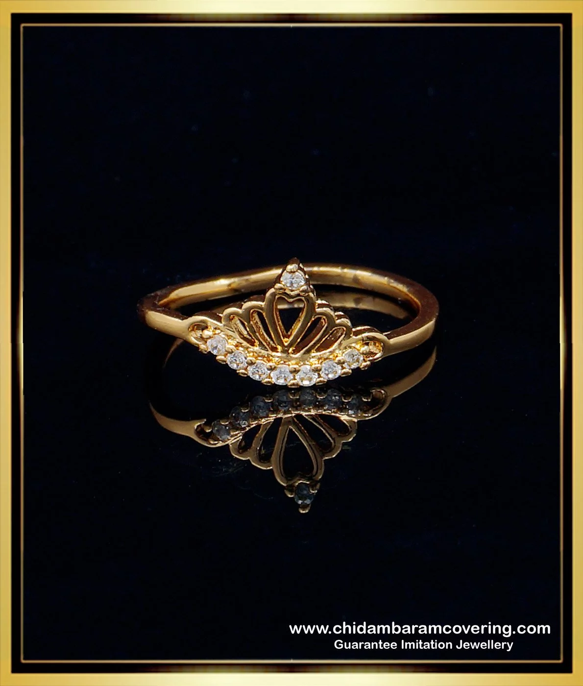 Buy Rosegold Crown Ring Online - Ferosh