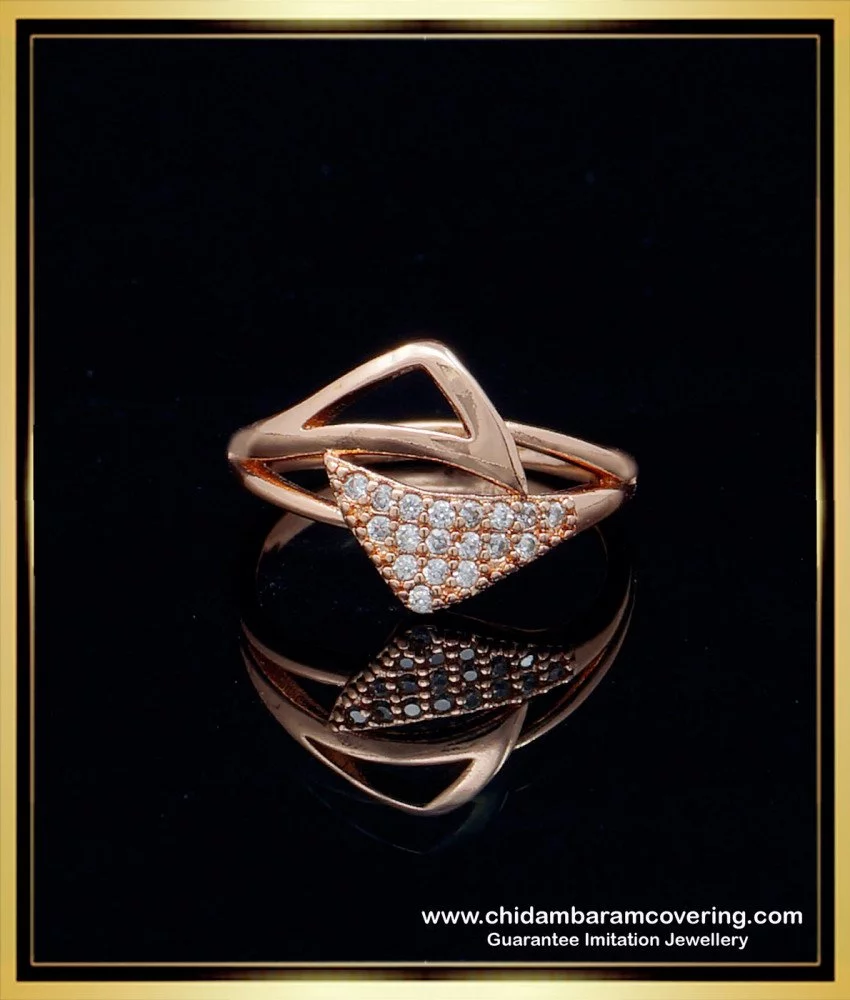 Buy Latest Fashion Gold Ring Design White Stone Vangi Ring One Gram Gold  Ring Collections Online