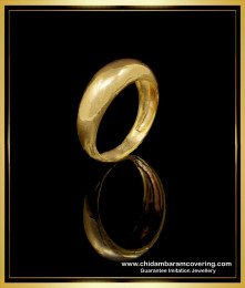 RNG214 - Impon Gold Plated Simple Daily Wear Plain Gold Casting Ring Design Online