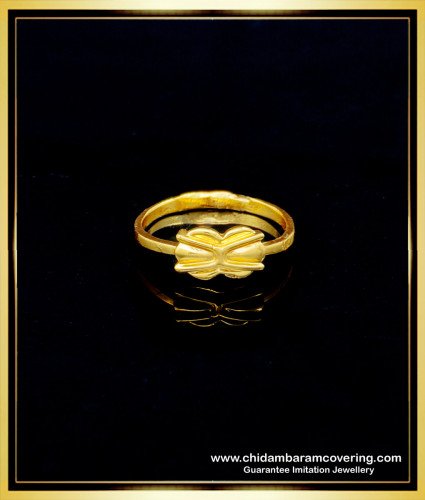 RNG236 - Original Five Metal Daily Use Ring Design Plain 1 Gram Gold Ring Online