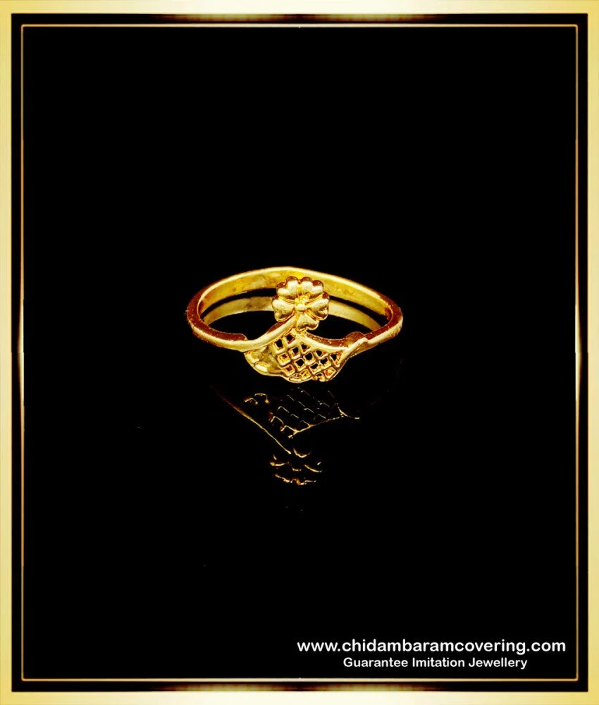 Party Wear 2 Gram Gold Plated Superior Quality Ring for Men FR1347