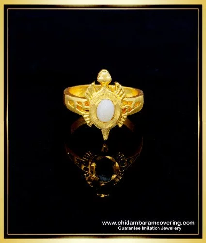 Buy Elegant Light Weight White Stone Crown Ring Design for Girls