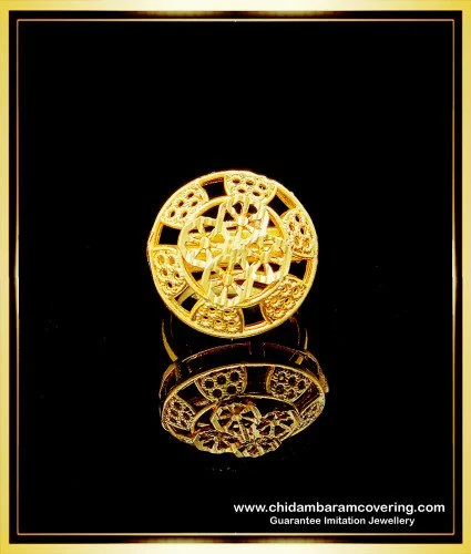 Memoir 24KT real Gold plated hand made filigree long fashion finger ring  Woman ladies Traditional : Amazon.in: Fashion