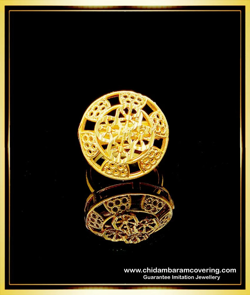 51-701-233-2 Amate Studios Brass Finger Ring Blank, Adjustable, Round Brass  Bezel, 23mm - Rings & Things