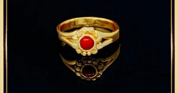 Gold tone coral finger ring dj-44113 – dreamjwell