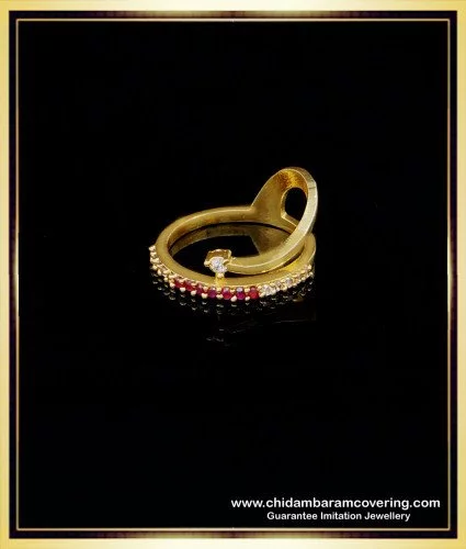 Memoir Gold plated Handmade Carving Long Traditional Finger ring Women  Fashion(ORRM6504) : Amazon.in: Fashion