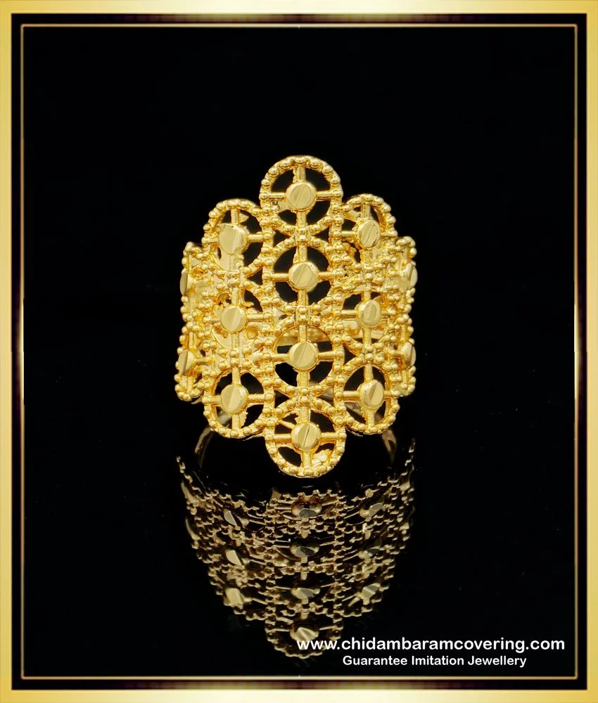 22k Gold Full Finger Long Ring | Raj Jewels