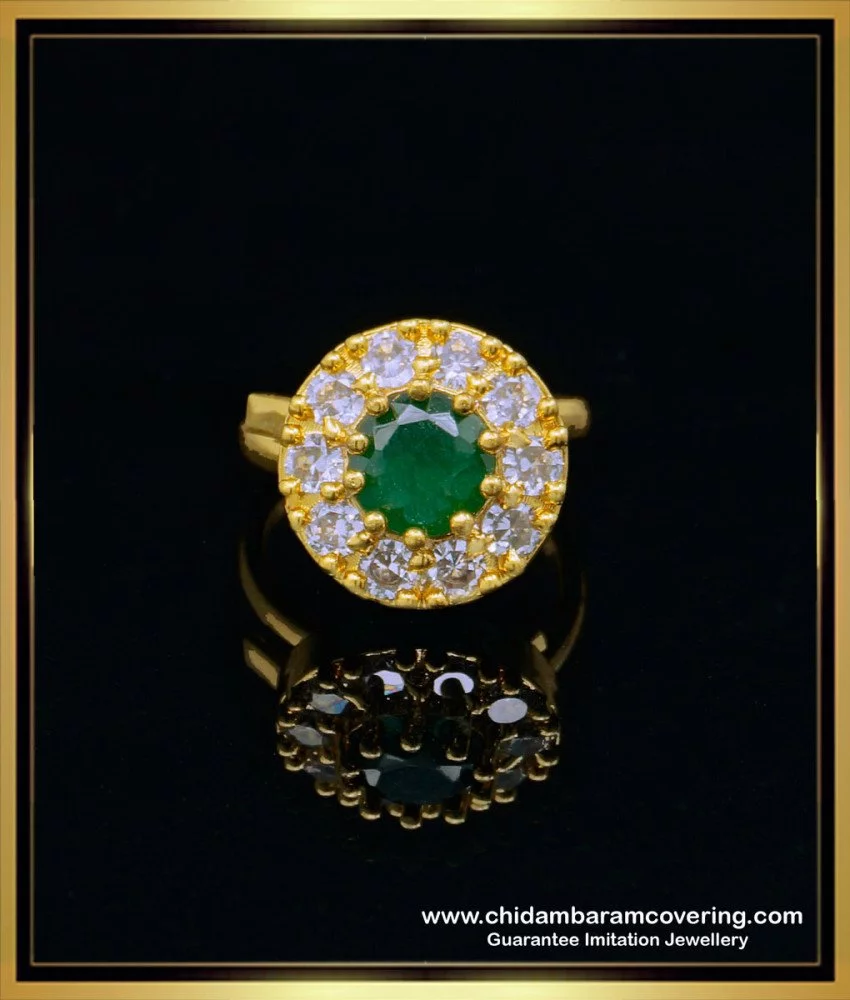CEYLONMINE 5.25 ratti Emerald Stone Ring Natural & Original Gemstone Panna Silver  Ring for Unisex : Amazon.in: Fashion