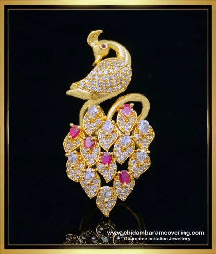 Big Yellow Gold Fashion Ring w/ Diamonds - Fashion Rings