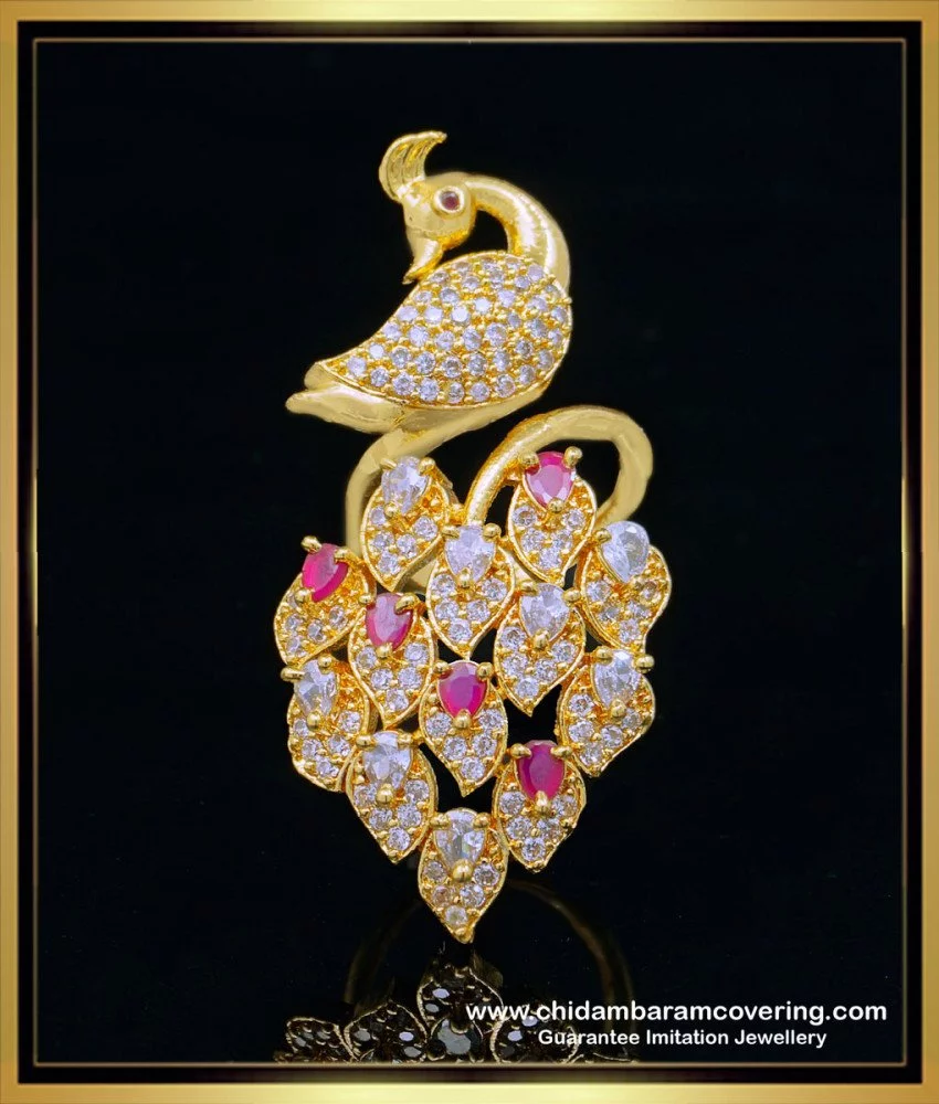 Buy quality Ladies Gold peacock ring in Ahmedabad