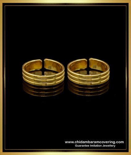 RNG308 - Impon Jewellery Real Gold Toe Rings Design Metti Model Online
