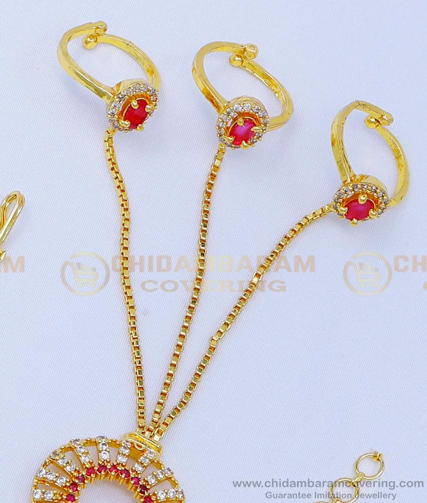 KALPANA CHUDIGHAR Alloy Diamond Gold-plated Ring Bracelet Price in India -  Buy KALPANA CHUDIGHAR Alloy Diamond Gold-plated Ring Bracelet Online at  Best Prices in India | Flipkart.com