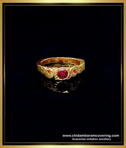 Ruby Stone Finger Ring - Krishna Jewellers Pearls and Gems