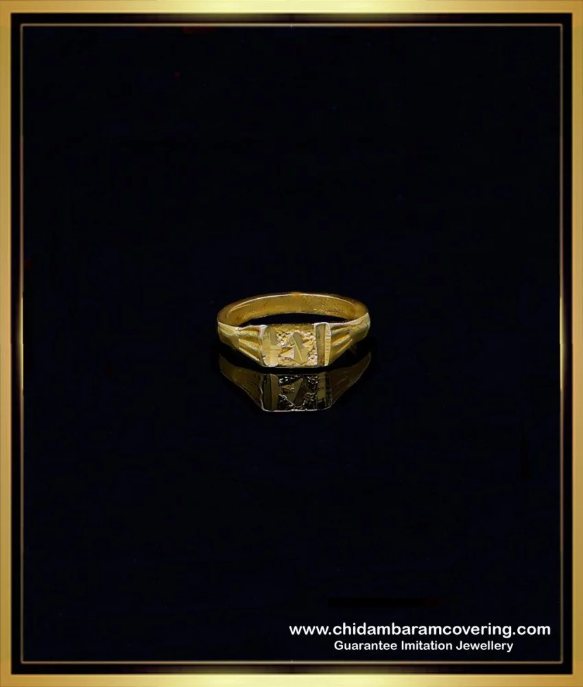 Buy Yellow Chimes Men Black Stainless Steel Finger Ring Online