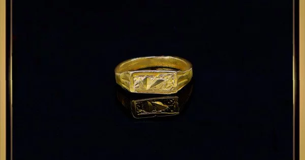 Simple Floral Design Finger Rings Antique Gold Plated Handmade Jewellery  Online F22994