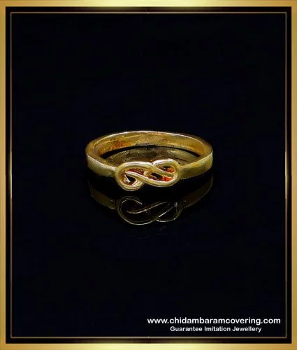 Enchanting Matt Finish Gold Ring - Gold Ring Designs For Female Without  Stones Transparent PNG - 600x600 - Free Download on NicePNG