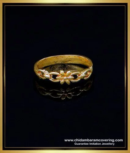 Ladies Gold Ring With Emerald Stone | Imitation Jewellery – Jewellery Hat