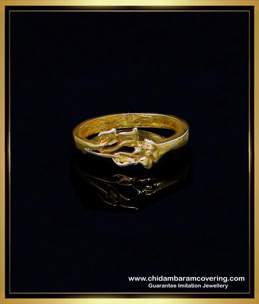 Special Round Design Ring - One Carat Gold Plated – www.Gharri.pk