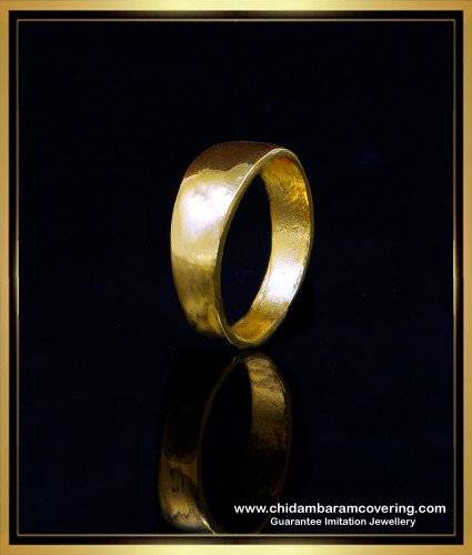 RNG353 - Original Impon Daily Use Gold Plated Plain Round Ring for Man