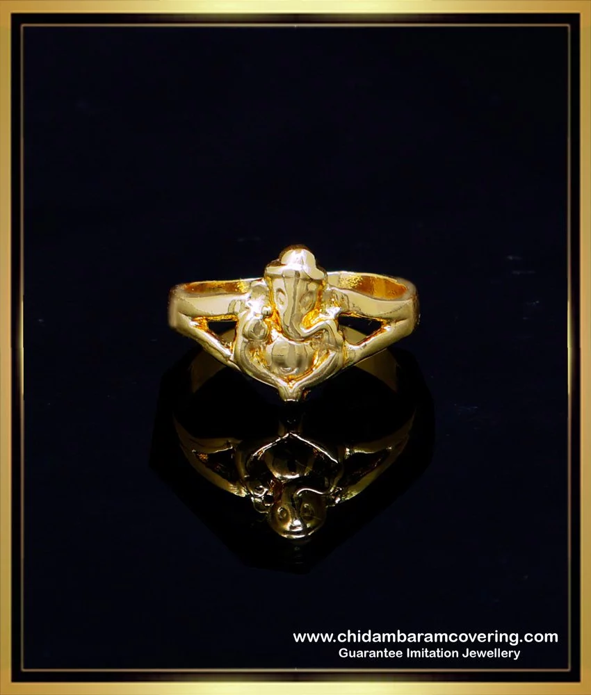 Buy quality 92.5 silver styled lord ganesh rings RH-GR13 in Ahmedabad