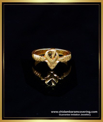 RNG372 - Impon Plain Daily Use Plain Gold Ring Design for Female