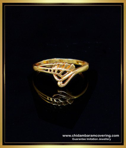 RNG380 - Impon Jewellery Plain Best Gold Ring Design for Women