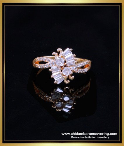 RNG390 - Fancy Stylish Diamond Rings for Girls Online Shopping