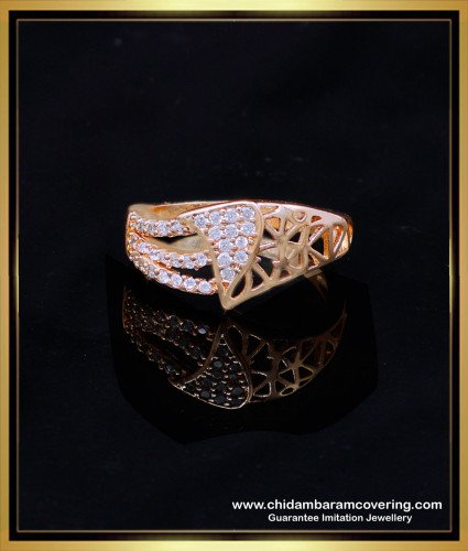 RNG404 - First Quality Rose Gold Stylish Simple Gold Ring Design