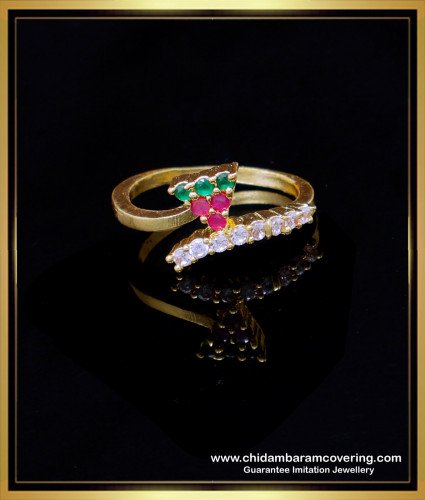 RNG423 - Gold Design Ad Stone Modern Ring Designs for Female