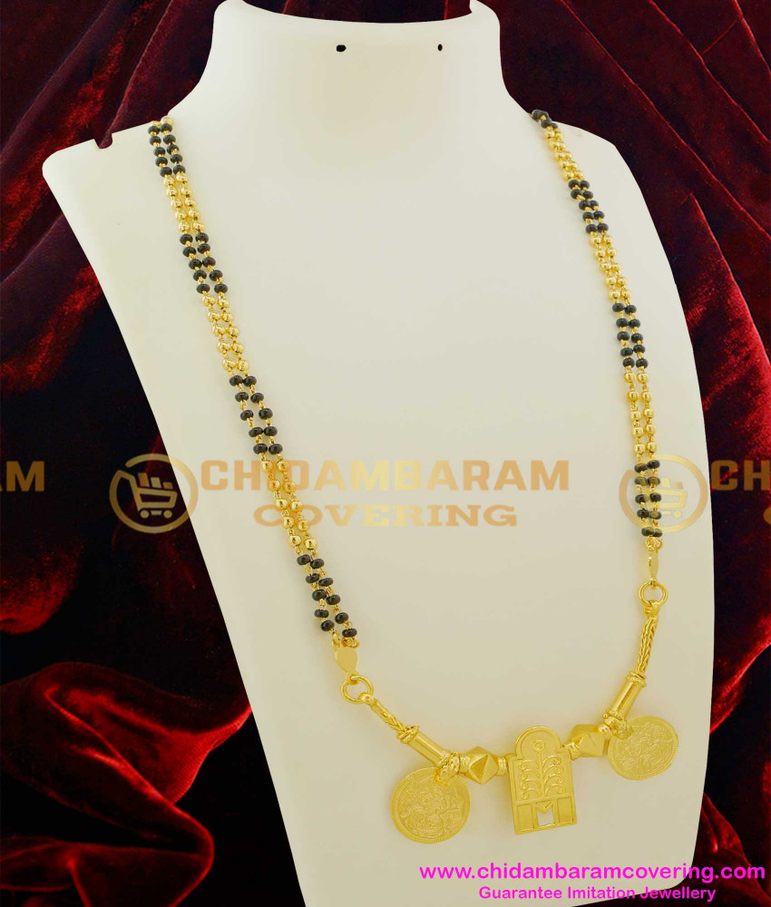THN10 - Thennai Maram Thali With Karukamani Chain (Karimani Thali) Malaysian Thali Design Online